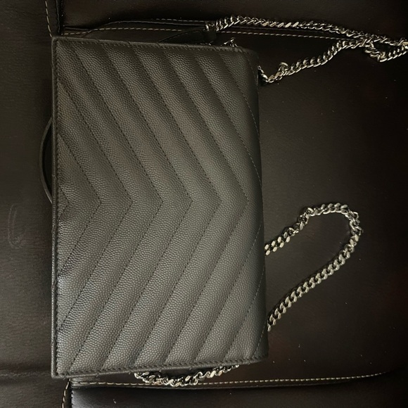 YSL Black Quilted Leather Crossbody Bag - Picture 6 of 6